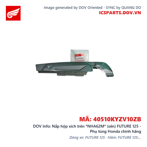 Nắp hộp xích trên *NHA62M* (sên) FUTURE 125 - Phụ tùng Honda chính hãng