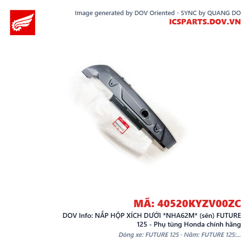 NẮP HỘP XÍCH DƯỚI *NHA62M* (sên) FUTURE 125 - Phụ tùng Honda chính hãng