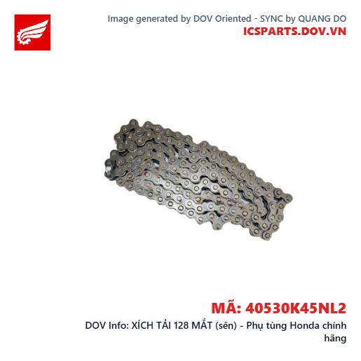 XÍCH TẢI 128 MẮT (sên) - Phụ tùng Honda chính hãng