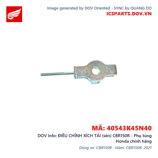 ĐIỀU CHỈNH XÍCH TẢI (sên) CBR150R - Phụ tùng Honda chính hãng