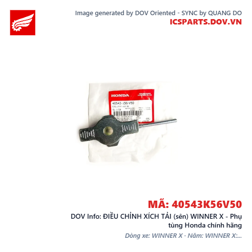 ĐIỀU CHỈNH XÍCH TẢI (sên) WINNER X - Phụ tùng Honda chính hãng