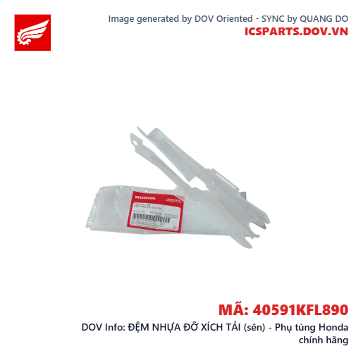 ĐỆM NHỰA ĐỠ XÍCH TẢI (sên) - Phụ tùng Honda chính hãng