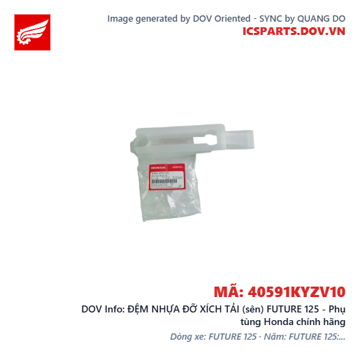 ĐỆM NHỰA ĐỠ XÍCH TẢI (sên) FUTURE 125 - Phụ tùng Honda chính hãng