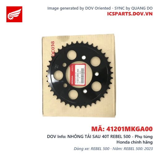 NHÔNG TẢI SAU 40T REBEL 500 - Phụ tùng Honda chính hãng