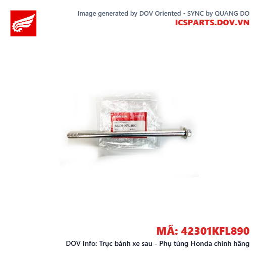 Trục bánh xe sau - Phụ tùng Honda chính hãng