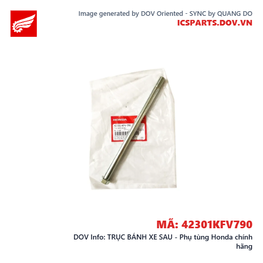TRỤC BÁNH XE SAU - Phụ tùng Honda chính hãng