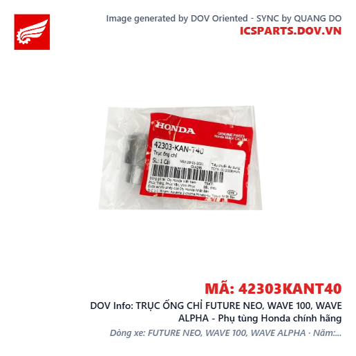 TRỤC ỐNG CHỈ FUTURE NEO, WAVE 100, WAVE ALPHA - Phụ tùng Honda chính hãng