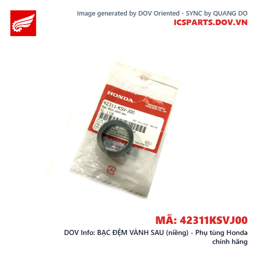BẠC ĐỆM VÀNH SAU (niềng) - Phụ tùng Honda chính hãng