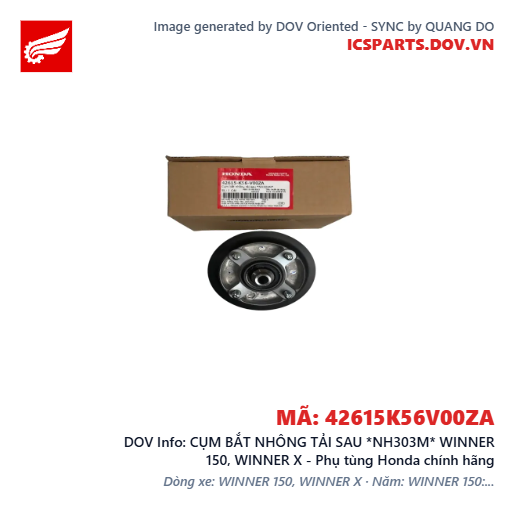CỤM BẮT NHÔNG TẢI SAU *NH303M* WINNER 150, WINNER X - Phụ tùng Honda chính hãng