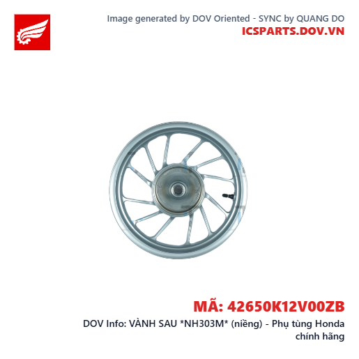 VÀNH SAU *NH303M* (niềng) - Phụ tùng Honda chính hãng
