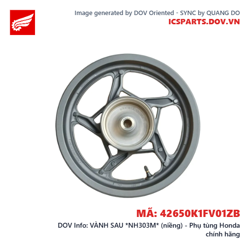 VÀNH SAU *NH303M* (niềng) - Phụ tùng Honda chính hãng