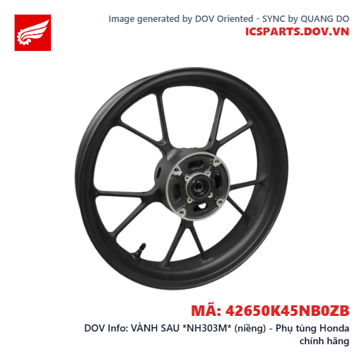 VÀNH SAU *NH303M* (niềng) - Phụ tùng Honda chính hãng