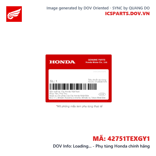 Loading... - Phụ tùng Honda chính hãng