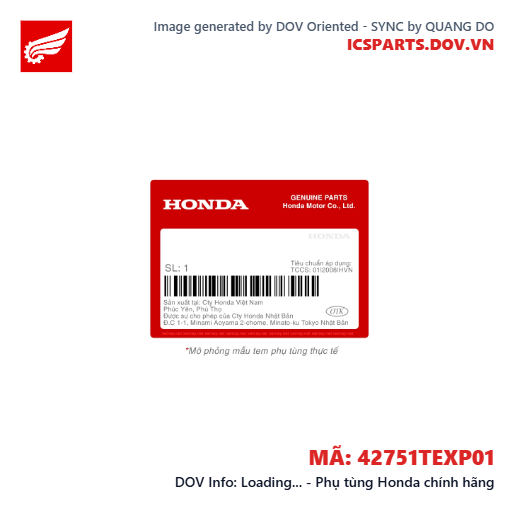 Loading... - Phụ tùng Honda chính hãng