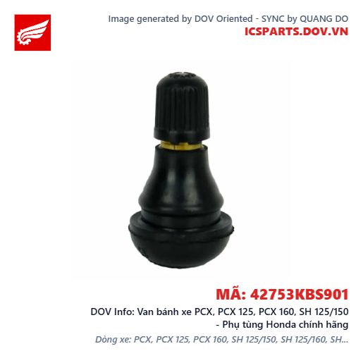 Van bánh xe PCX, PCX 125, PCX 160, SH 125/150 - Phụ tùng Honda chính hãng