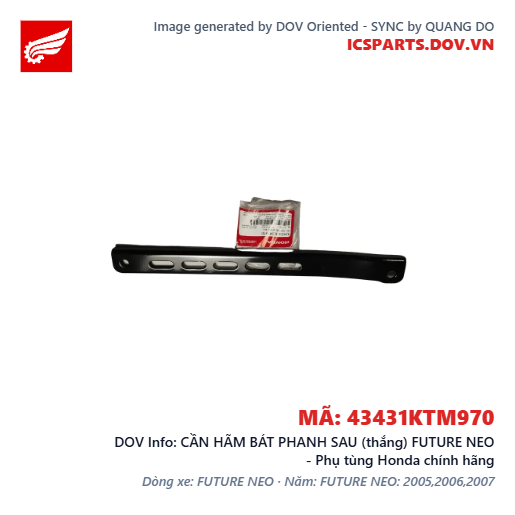 CẦN HÃM BÁT PHANH SAU (thắng) FUTURE NEO - Phụ tùng Honda chính hãng