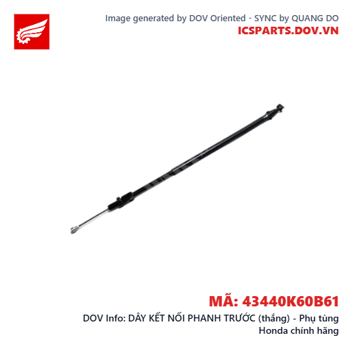 DÂY KẾT NỐI PHANH TRƯỚC (thắng) - Phụ tùng Honda chính hãng