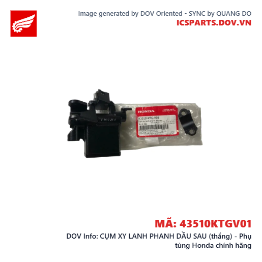 CỤM XY LANH PHANH DẦU SAU (thắng) - Phụ tùng Honda chính hãng