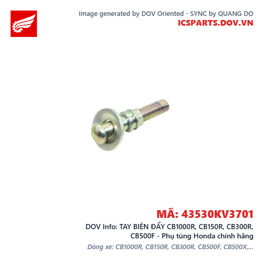 TAY BIÊN ĐẨY CB1000R, CB150R, CB300R, CB500F - Phụ tùng Honda chính hãng