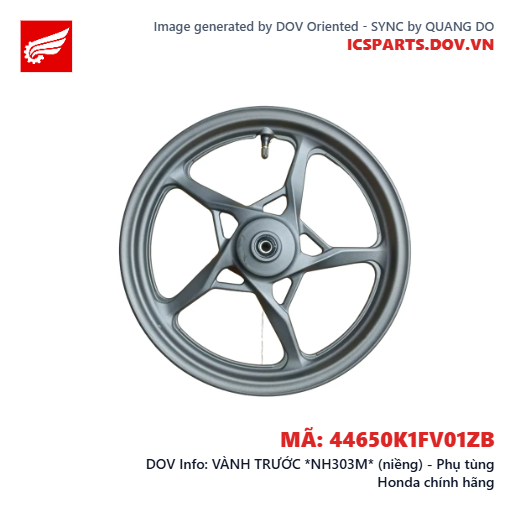 VÀNH TRƯỚC *NH303M* (niềng) - Phụ tùng Honda chính hãng