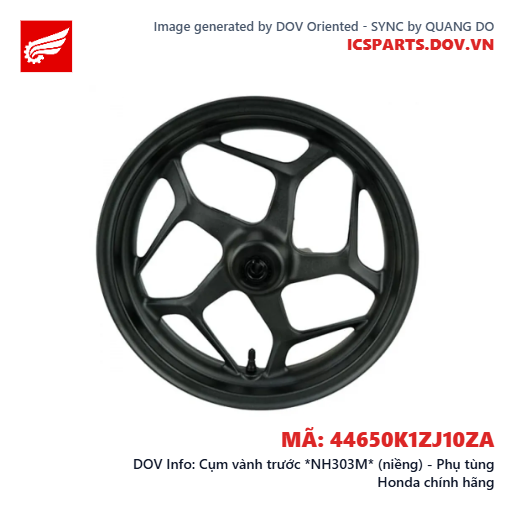Cụm vành trước *NH303M* (niềng) - Phụ tùng Honda chính hãng