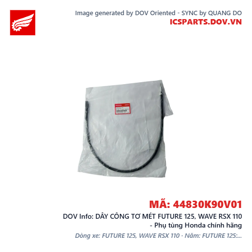 DÂY CÔNG TƠ MÉT FUTURE 125, WAVE RSX 110 - Phụ tùng Honda chính hãng