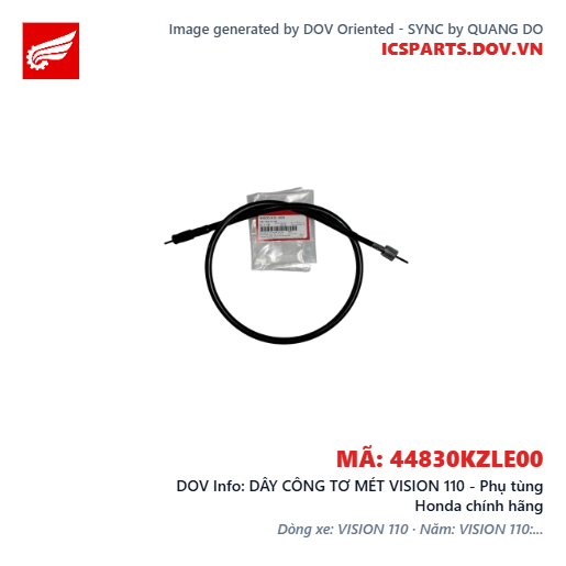 DÂY CÔNG TƠ MÉT VISION 110 - Phụ tùng Honda chính hãng