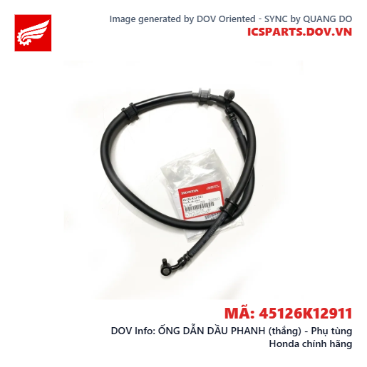 ỐNG DẪN DẦU PHANH (thắng) - Phụ tùng Honda chính hãng