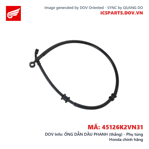 ỐNG DẪN DẦU PHANH (thắng) - Phụ tùng Honda chính hãng