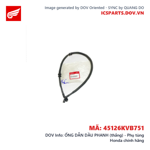ỐNG DẪN DẦU PHANH (thắng) - Phụ tùng Honda chính hãng
