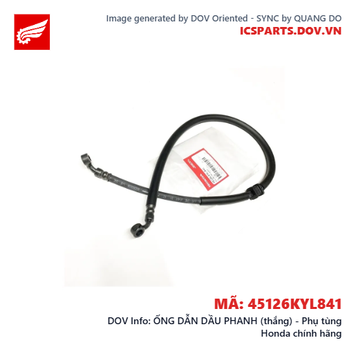 ỐNG DẪN DẦU PHANH (thắng) - Phụ tùng Honda chính hãng