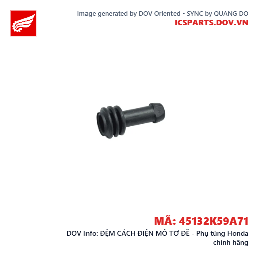 ĐỆM CÁCH ĐIỆN MÔ TƠ ĐỀ - Phụ tùng Honda chính hãng