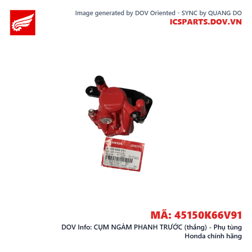 CỤM NGÀM PHANH TRƯỚC (thắng) - Phụ tùng Honda chính hãng