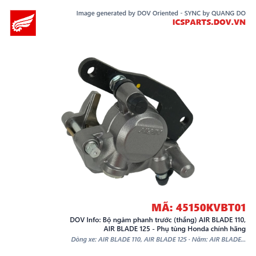 Bộ ngàm phanh trước (thắng) AIR BLADE 110, AIR BLADE 125 - Phụ tùng Honda chính hãng