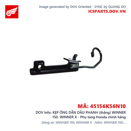 KẸP ỐNG DẪN DẦU PHANH (thắng) WINNER 150, WINNER X - Phụ tùng Honda chính hãng