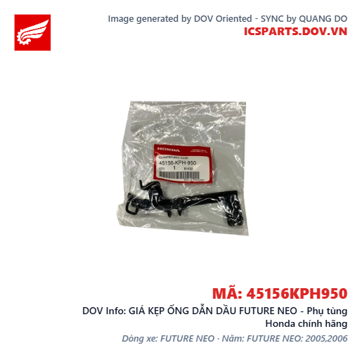 GIÁ KẸP ỐNG DẪN DẦU FUTURE NEO - Phụ tùng Honda chính hãng