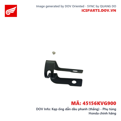 Kẹp ống dẫn dầu phanh (thắng) - Phụ tùng Honda chính hãng