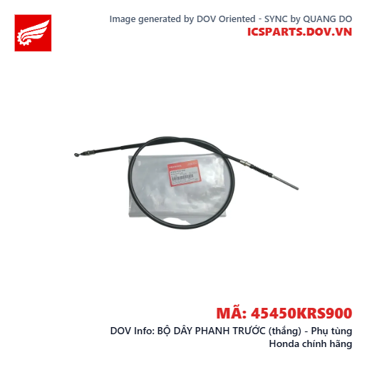 BỘ DÂY PHANH TRƯỚC (thắng) - Phụ tùng Honda chính hãng