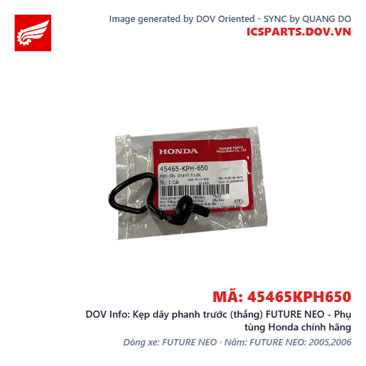 Kẹp dây phanh trước (thắng) FUTURE NEO - Phụ tùng Honda chính hãng