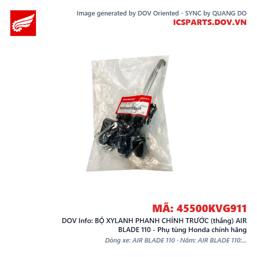 BỘ XYLANH PHANH CHÍNH TRƯỚC (thắng) AIR BLADE 110 - Phụ tùng Honda chính hãng