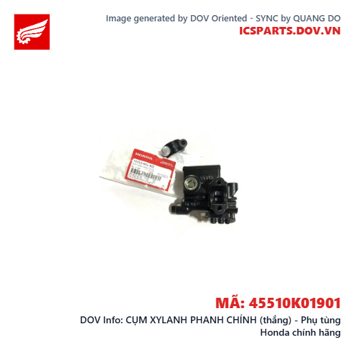 CỤM XYLANH PHANH CHÍNH (thắng) - Phụ tùng Honda chính hãng