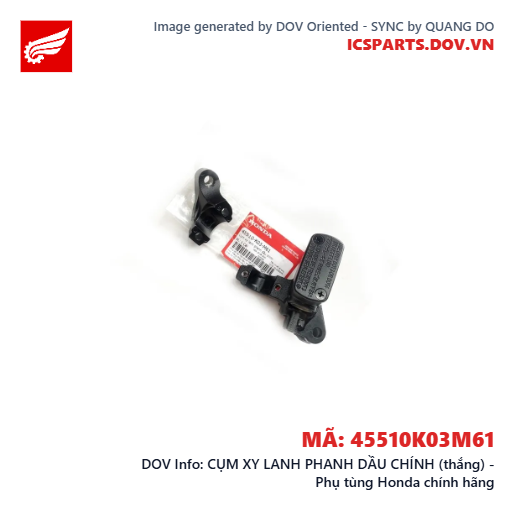 CỤM XY LANH PHANH DẦU CHÍNH (thắng) - Phụ tùng Honda chính hãng