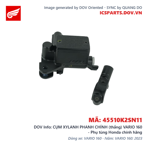 CỤM XYLANH PHANH CHÍNH (thắng) VARIO 160 - Phụ tùng Honda chính hãng