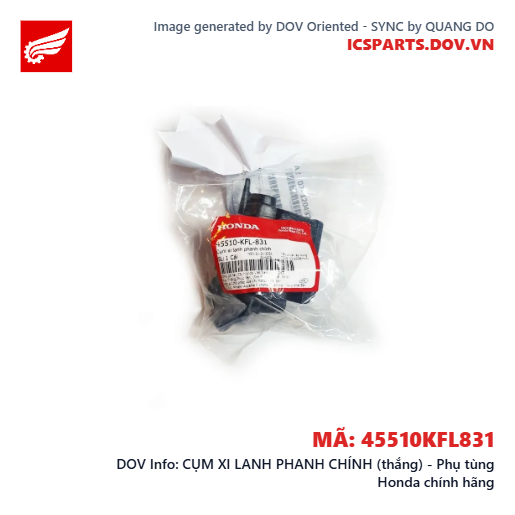 CỤM XI LANH PHANH CHÍNH (thắng) - Phụ tùng Honda chính hãng