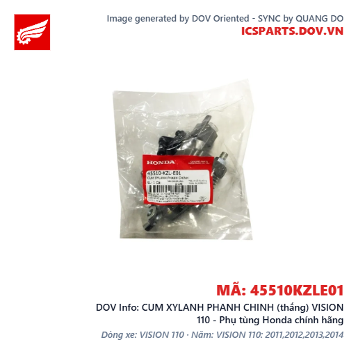 CUM XYLANH PHANH CHINH (thắng) VISION 110 - Phụ tùng Honda chính hãng