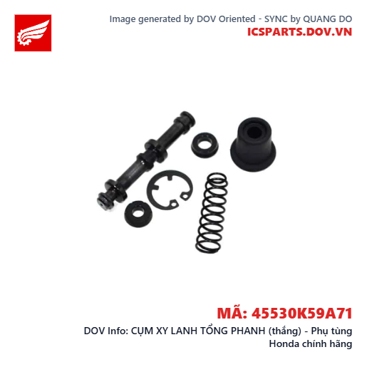 CỤM XY LANH TỔNG PHANH (thắng) - Phụ tùng Honda chính hãng