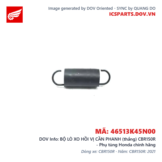 BỘ LÒ XO HỒI VỊ CẦN PHANH (thắng) CBR150R - Phụ tùng Honda chính hãng
