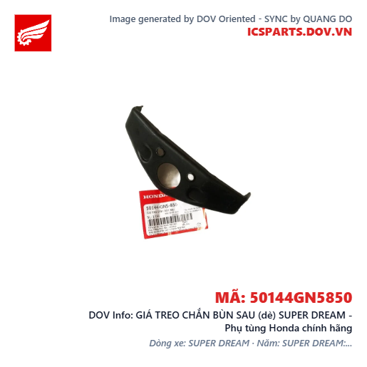 GIÁ TREO CHẮN BÙN SAU (dè) SUPER DREAM - Phụ tùng Honda chính hãng