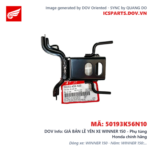 GIÁ BẢN LỀ YÊN XE WINNER 150 - Phụ tùng Honda chính hãng