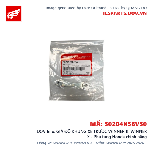 GIÁ ĐỠ KHUNG XE TRƯỚC WINNER R, WINNER X - Phụ tùng Honda chính hãng